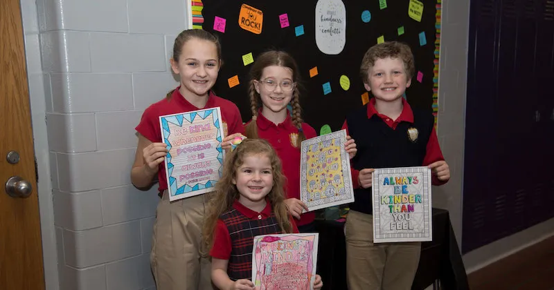 A Kindness Club at Queen of Angels, because kindness matters
